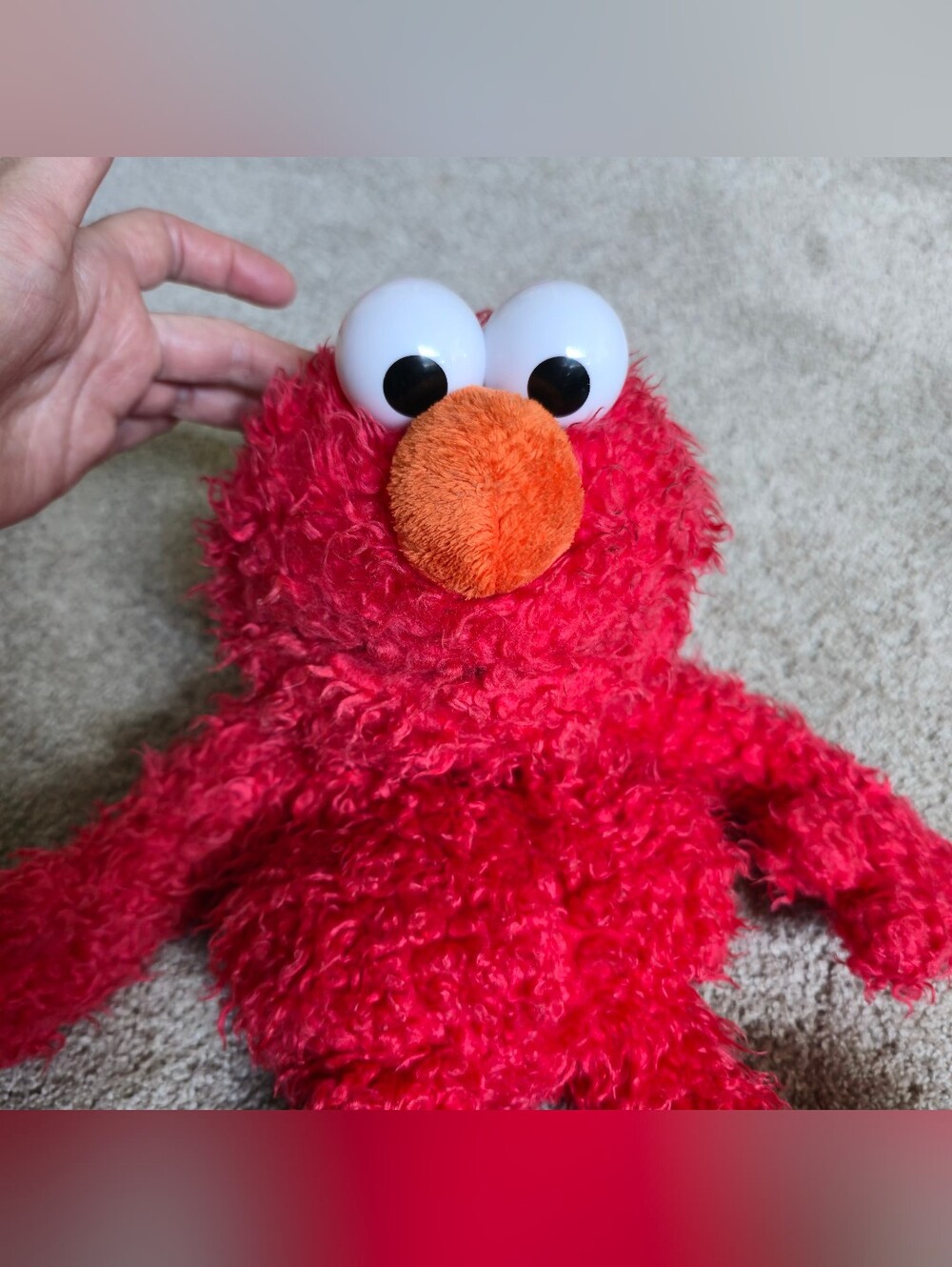SesameStreet Elmo Plush Hand Puppet Muppet Plush Toy Kid Gift - Picture 6 of 7